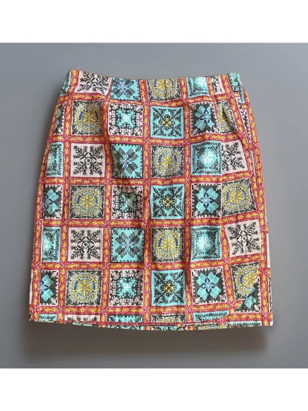 Reyn Spooner Vintage Rotary International Hawaiian Skirt Women’s Large Colorful